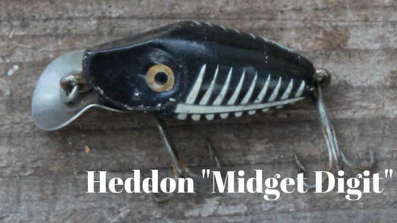 Heddon Midget Digit vintage bass lure