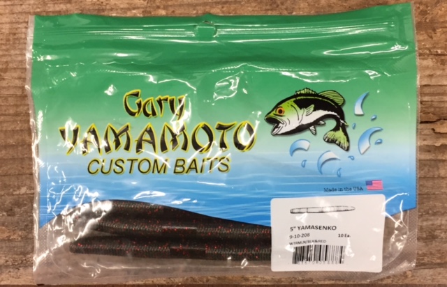 Package of Gary Yamamoto 5-inch Senko worms photographed by Bass Fishing Facts